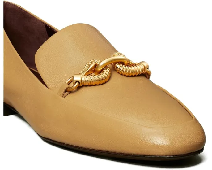 Кожаные лоферы Tory Burch Jessa с квадратным носком и низким каблуком