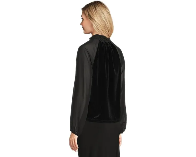 Топ Vince Camuto с воротником стойкой и длинным рукавом