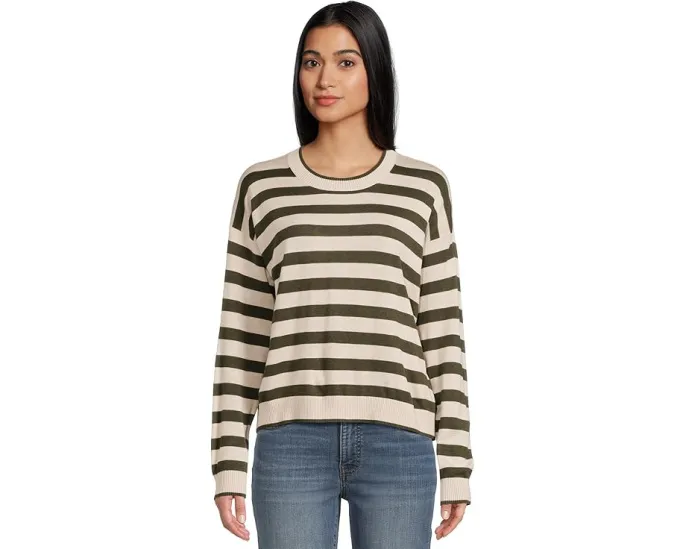 Свитер Georgie Stripe с полосками и круглой горловиной из мягкого кашемирового микса