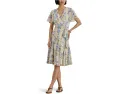 Платье Floral Crinkle Georgette Surplice от Lauren Ralph Lauren