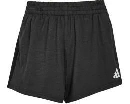 Шорты adidas Kids из меланжевого джерси с карманами и регулируемым поясом