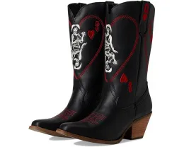 Ботинки Dingo Queen A Hearts с острым носком и ковбойским каблуком