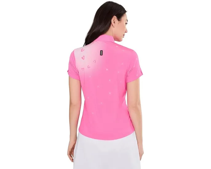 Топ Jamie Sadock с коротким рукавом и молнией на вороте Happy Heart