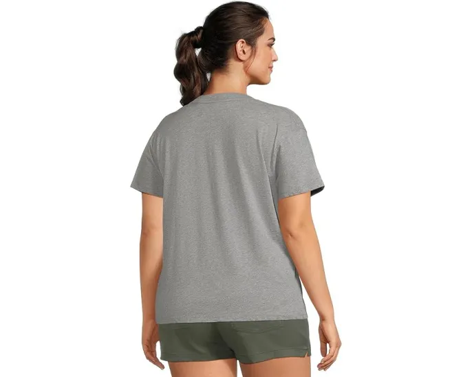 Короткая футболка Prana Everyday из органического хлопка с круглым вырезом