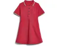 Платье Burberry Kids Romola с воротником поло и клетчатой отделкой