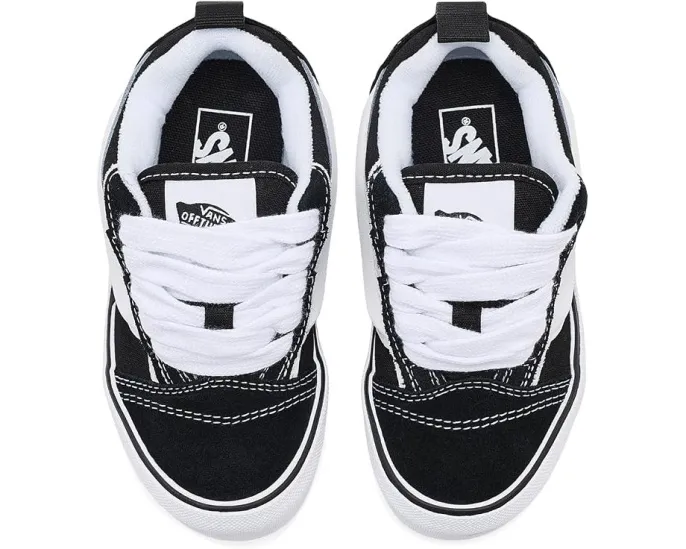 Детские кеды Vans Knu Skool Bolt черные на шнуровке