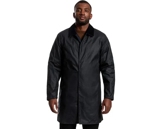 Длинная куртка Barbour Lorden Wax Mac из вощеного хлопка