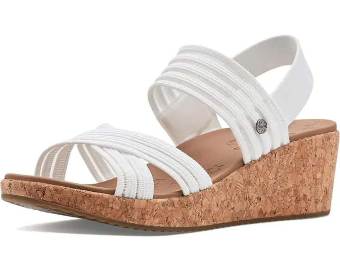 Сандалии SKECHERS Arch Fit Beverlee 2.0 Bali Vibes с поддержкой свода стопы и искусственной кожей