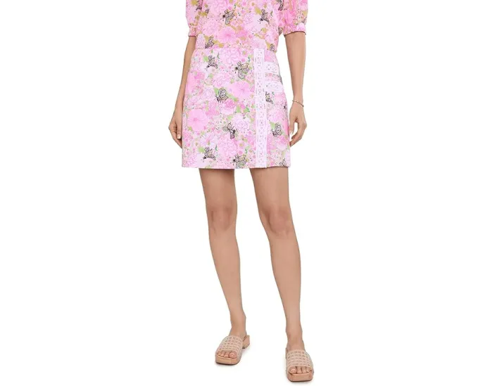 Мини шорты-юбка Daye с цветочным принтом Lilly Pulitzer