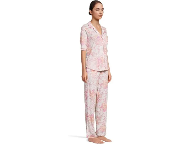 Комплект пижамы Karen Neuburger с кружевом и рукавом три четверти