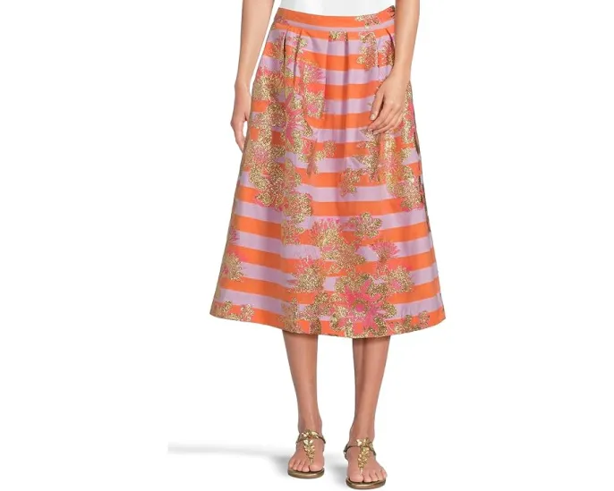 Lilly Pulitzer Юбка миди Lauderdale с плиссировкой