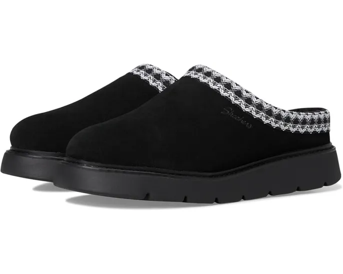 SKECHERS Cozy Up тапочки-клоги с шерстяной подкладкой и стелькой Memory Foam