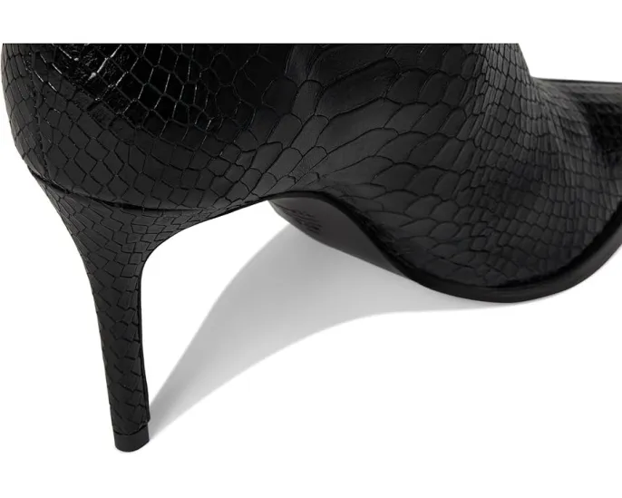 Ботинки Schutz Mary Up до колена на шпильке с металлическим эффектом