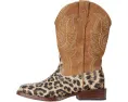 Детские ковбойские сапоги Roper Kids Glitter Leopard с леопардовым принтом