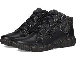 Ботинки Caroline Spice из кожи и текстиля на шнуровке и молнии