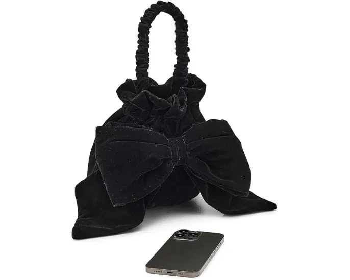 Сумка Free People Belle Velvet Bow из бархата с большим бантом
