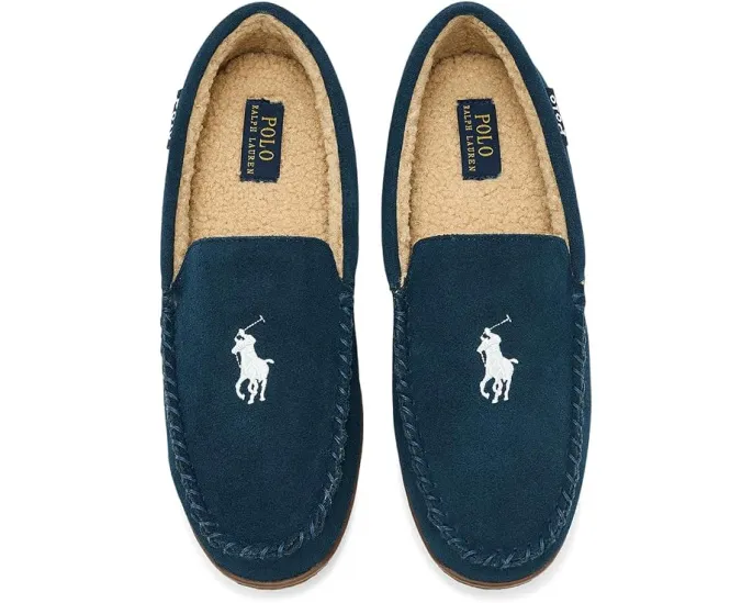 Домашние тапочки Polo Ralph Lauren Brenan Moccasin из кожи