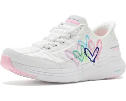 Skechers кеды Contour Foam Cozy Fit Timeless Heart Hands Free Slip-ins с сердечками
