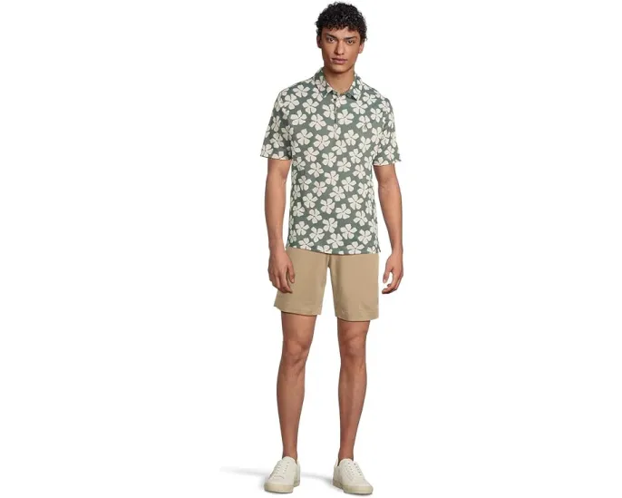 Поло Chubbies The Daisy Chain из функциональной ткани с принтом ромашек и вентиляцией по бокам