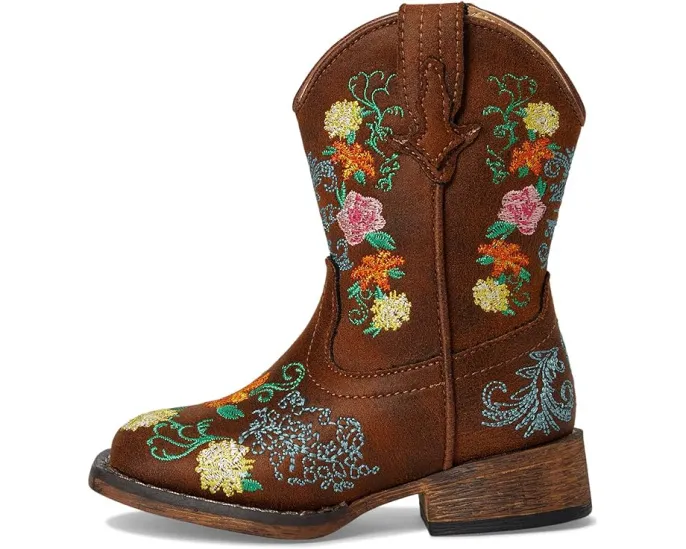 Детские сапоги Roper Bailey Floral с цветочной вышивкой и квадратным носком
