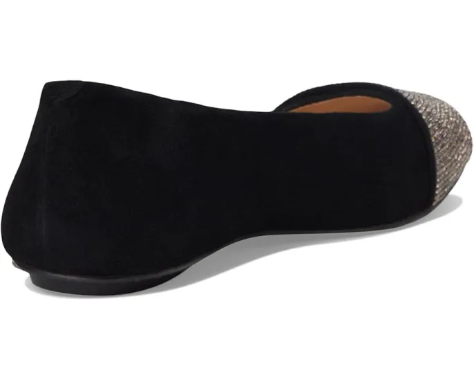 Лоферы Via от French Sole с квадратным носком и контрастным материалом