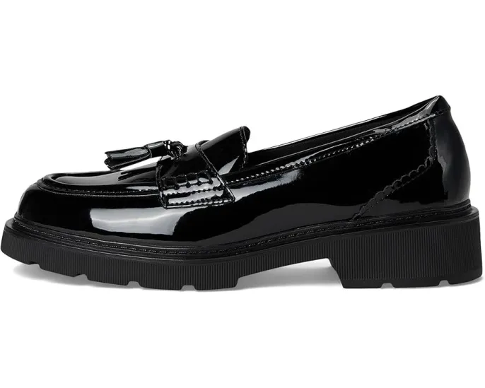 Лоферы Clarks Lauryl Tassel с кисточкой и квадратным каблуком