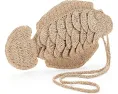 Madewell подвесной чехол для телефона Fish Pouch из соломки