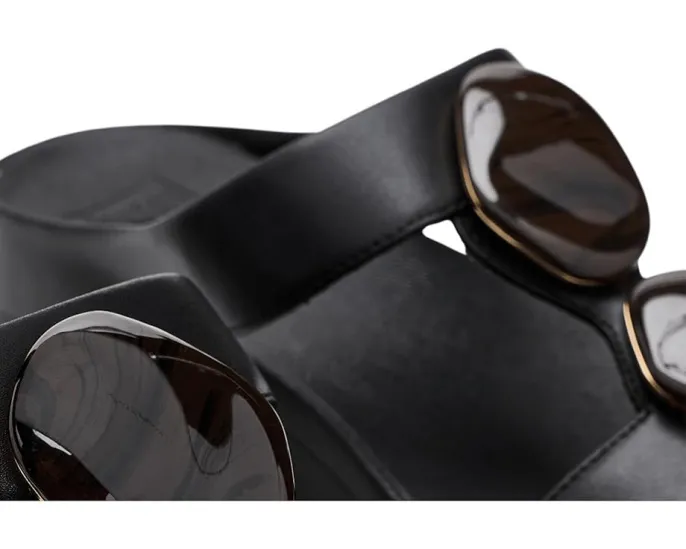 FitFlop Сланцы Fino с H-образным ремешком и мраморным камнем