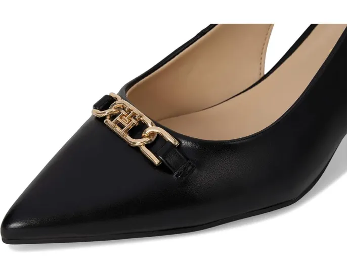 Туфли Tommy Hilfiger Tienna на низком каблуке с металлическим логотипом