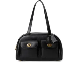 Сумка COACH Twin Turnlock Bag с двумя плечевыми ремнями и замками