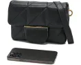 Компактный кроссбоди AllSaints Jupiter Quilt из стеганой кожи для вечера