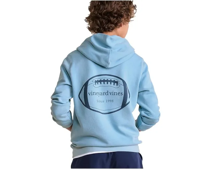 Толстовка Surf Terry с футбольным принтом Vineyard Vines Kids для детей младшего и старшего возраста