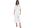 Платье Norma Kamali Oversized Sleeveless Boyfriend NK Shirt Flared с поясом