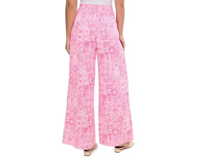 Легкие брюки-комбинезон Lilly Pulitzer Enzo Pant Coverup на резинке
