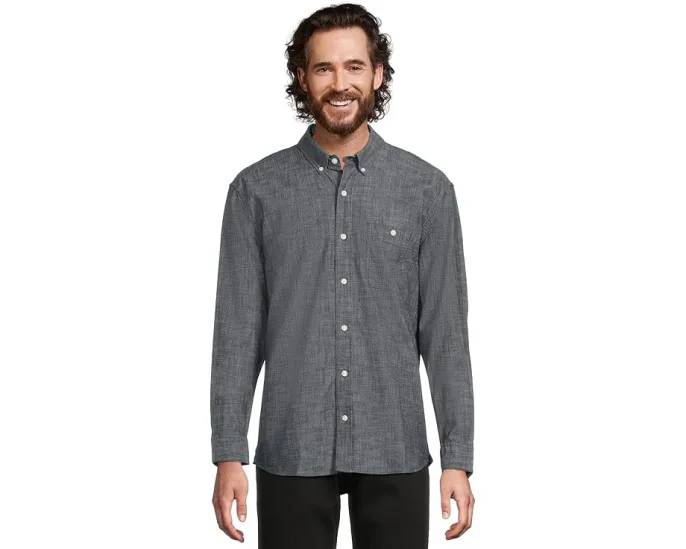 Рубашка L.L.Bean Comfort Stretch Chambray с длинным рукавом традиционного кроя навыпуск