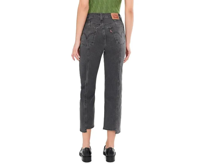 Джинсы Levi's Ribcage Ankle Seamed Edge с очень высокой посадкой и прямым кроем
