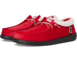 Кроссовки Hey Dude Wally Santa Claus слип-он с эластичными шнурками и технологией Flex & Fold