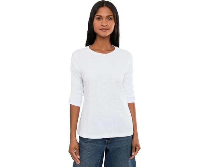 Футболка Garment Dye Tees с горловиной и рукавами с защипами Elliott Lauren