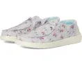 Детские слипоны Hey Dude Kids Wendy Unicorn Sparkle с текстильным верхом и блестками
