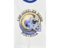 Футболка с полосатым кокеткой Junk Food Clothing для детей NFL Los Angeles Rams