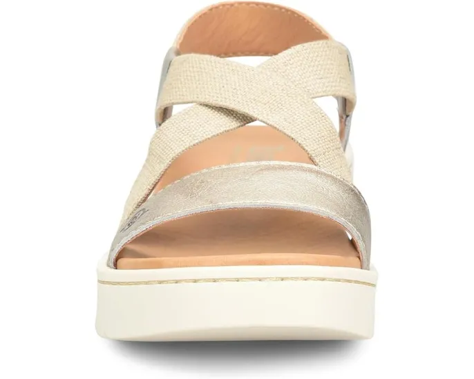 Босоножки Born Kasady на платформе с клиновидным каблуком и стелькой из ткани