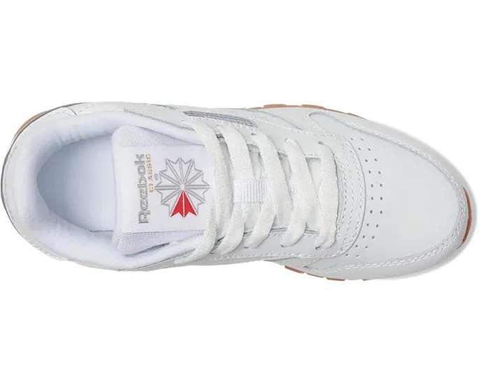 Кроссовки Reebok Classic Leather для детей с кожаным верхом и резиновой подошвой