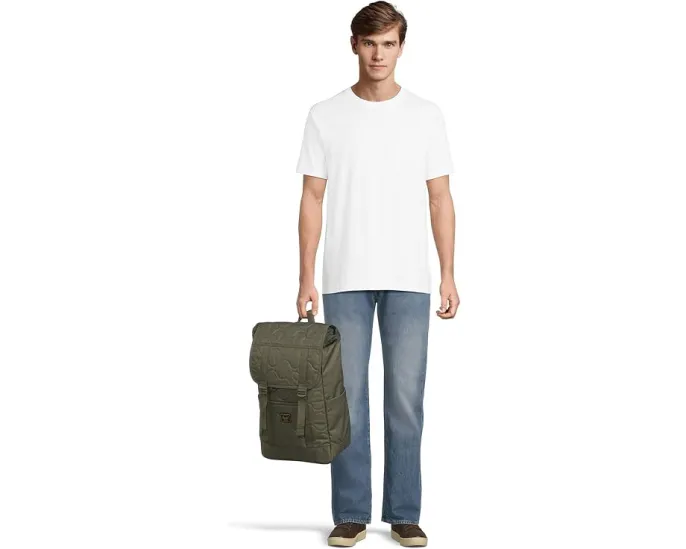 Стеганый рюкзак Herschel Retreat Quilted Capsule с переработанной тканью и множеством карманов