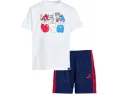 Детский комплект adidas Kids из футболки с принтом и шорт 3S