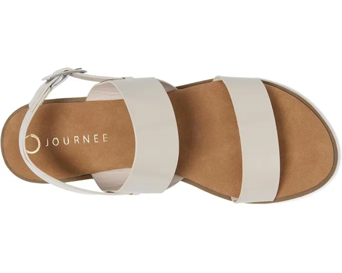 Сандалии Journee Collection Lavine с двумя широкими ремешками и мягкой стелькой