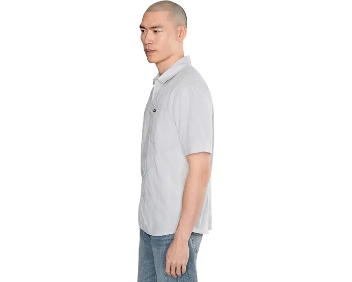 Рубашка Quiksilver Dobby Stripe Classic Woven с оксфордской полосой и нагрудным карманом