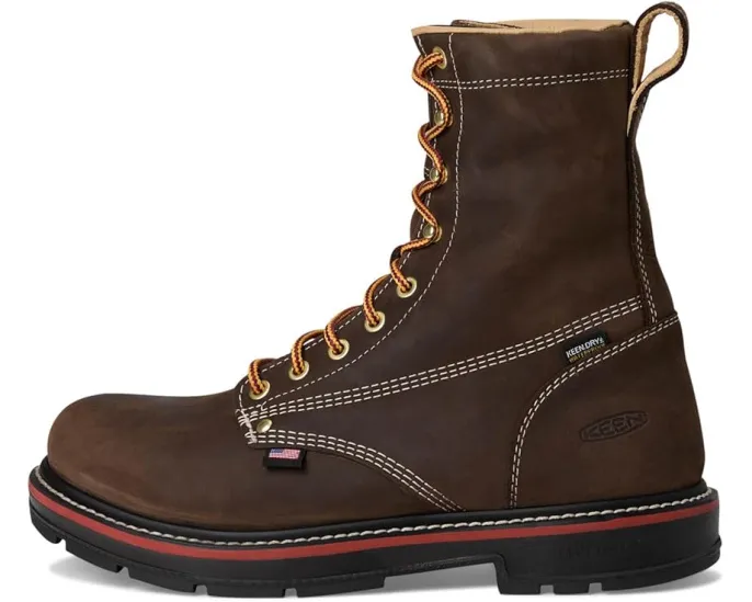 Водонепроницаемые рабочие ботинки KEEN Utility Liberty 8 дюймов с углеродным мыском и каблуком 90°