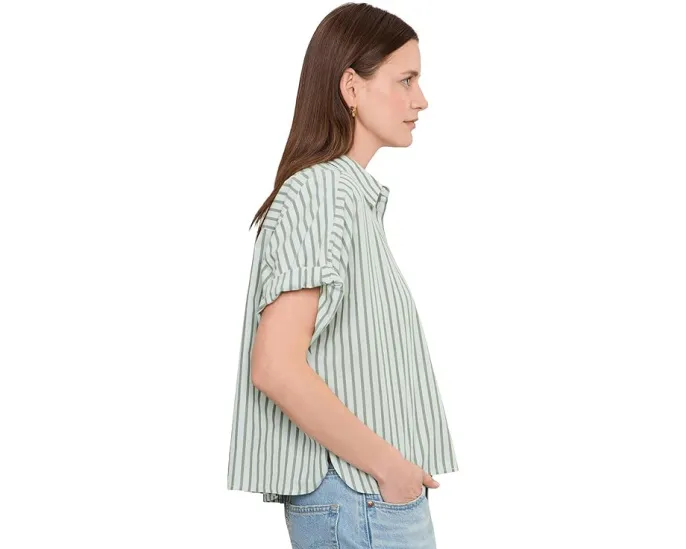 Lilla P Полосатая oversize рубашка долман с застежкой на пуговицы