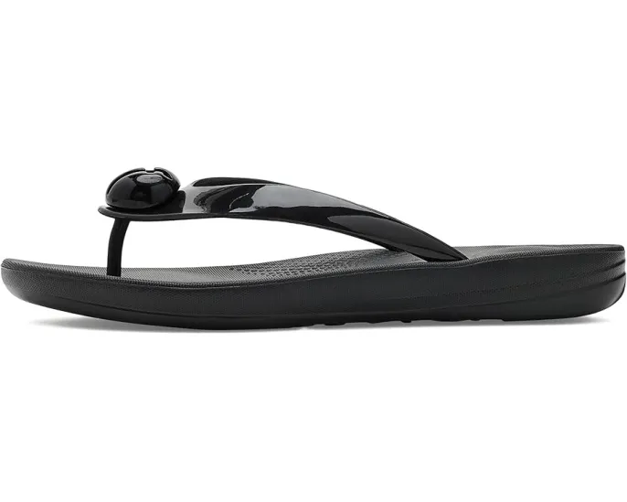 Шлепанцы iQushion Glossy Button FitFlop с резиновым верхом