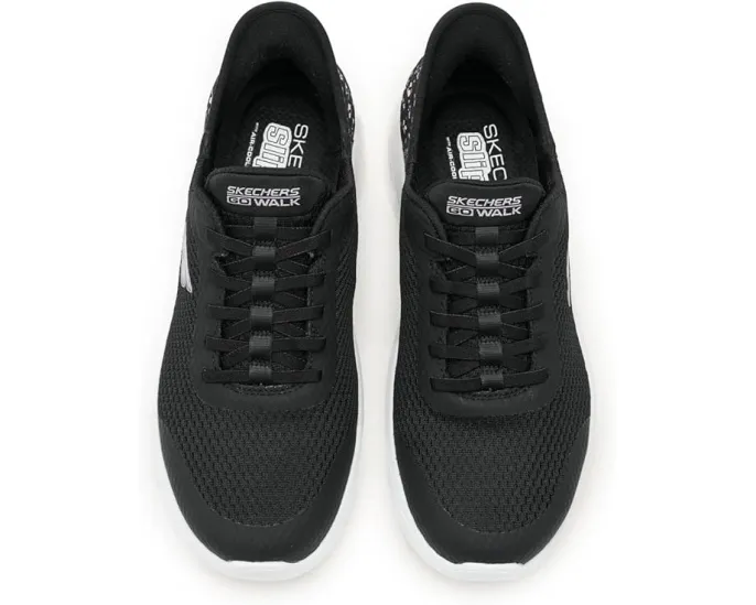 SKECHERS Performance Go Walk Flex Lily Rose с эластичными шнурками и сетчатым верхом